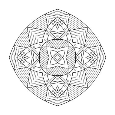 Vektör Hintli Mandala