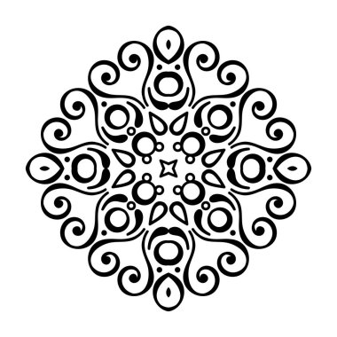 Vektör Hintli Mandala