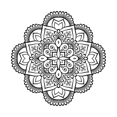 Vektör Hintli Mandala