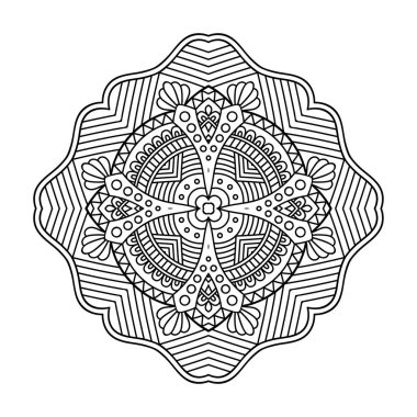 Vektör Hintli Mandala