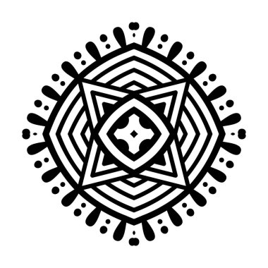 Vektör Hintli Mandala