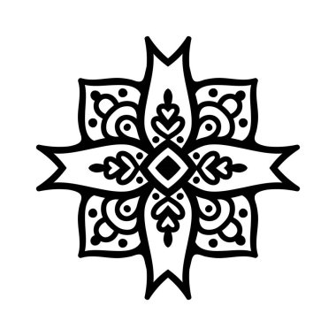 Vektör Hintli Mandala