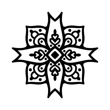 Vektör Hintli Mandala