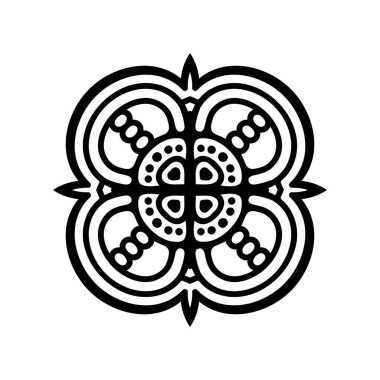 Vektör Hintli Mandala