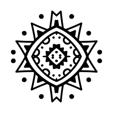 Vektör Hintli Mandala