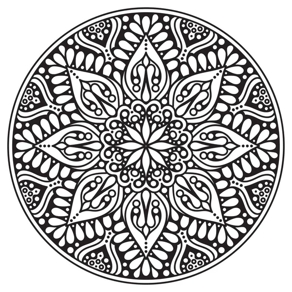 Vector indian Mandala ethnic style — Stock Vector