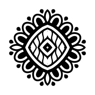 Vektör Hintli Mandala