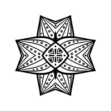 Vektör Hintli Mandala