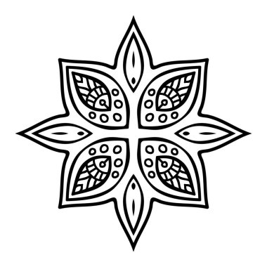 Vektör Hintli Mandala