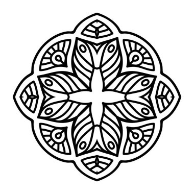 Vektör Hintli Mandala