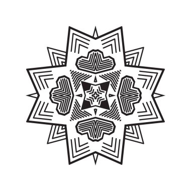 Vektör Hintli Mandala