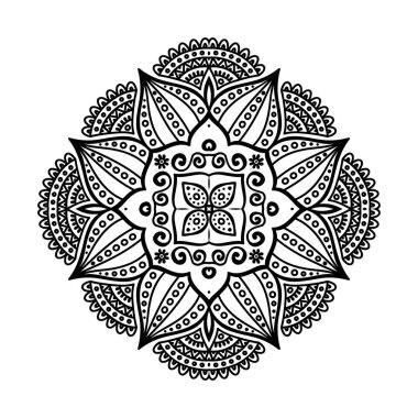 Vektör Hintli Mandala