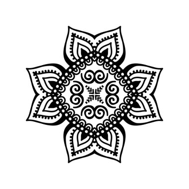 Vektör Hintli Mandala