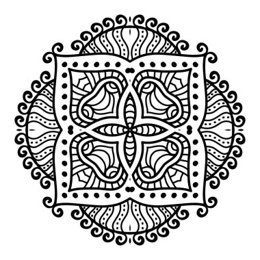 Vektör Hintli Mandala