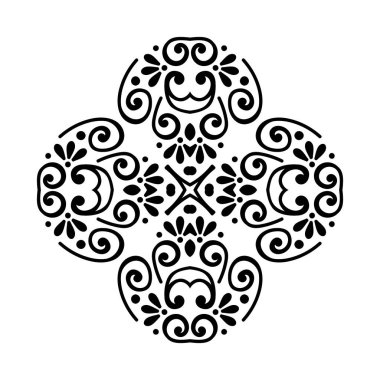 Vektör Hintli Mandala