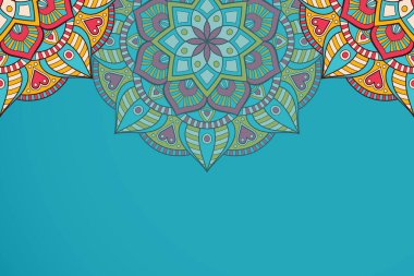 Mandala ile süs davetiyesi