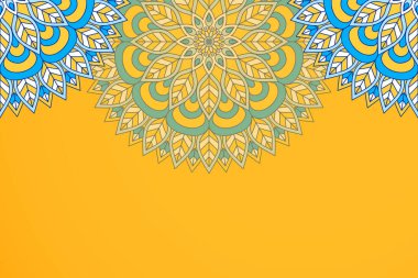 Mandala ile süs davetiyesi