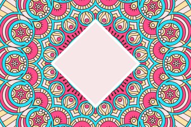 Mandala ile vektör İslami arkaplan