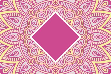 Mandala ile vektör İslami arkaplan