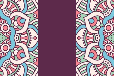 Mandala ile vektör İslami arkaplan