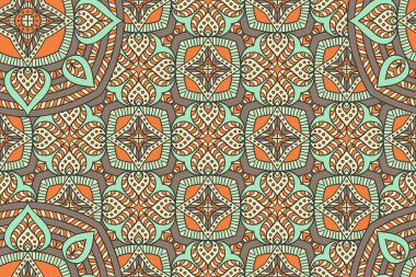 Mandala kusursuz desen. Hint elementleri