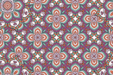 Mandala kusursuz desen. Hint elementleri