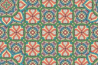 Mandala kusursuz desen. Hint elementleri