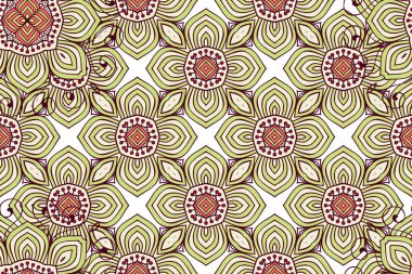 Mandala kusursuz desen. Hint elementleri