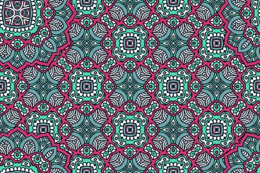 Mandala kusursuz desen. Hint elementleri