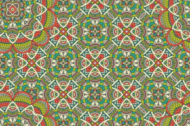 Mandala kusursuz desen. Hint elementleri