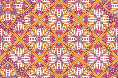 Mandala kusursuz desen. Hint elementleri