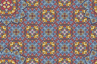 Mandala kusursuz desen. Hint elementleri