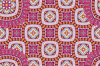 Mandala kusursuz desen. Hint elementleri