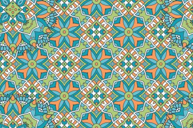 Mandala kusursuz desen. Hint elementleri