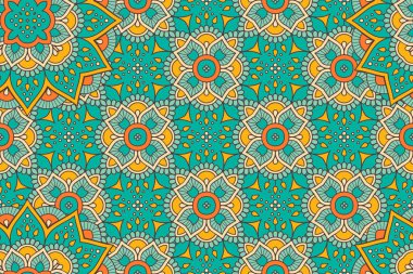 Mandala kusursuz desen. Hint elementleri