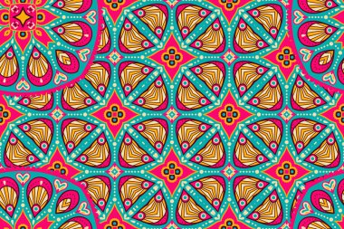 Mandala kusursuz desen. Hint elementleri