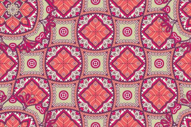 Mandala kusursuz desen. Hint elementleri