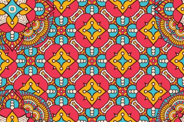 Mandala kusursuz desen. Hint elementleri