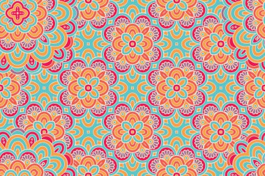 Mandala kusursuz desen. Hint elementleri