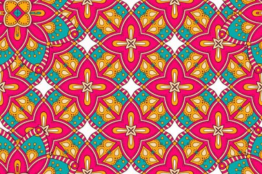 Mandala kusursuz desen. Hint elementleri