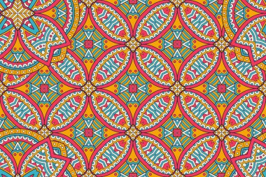 Mandala kusursuz desen. Hint elementleri