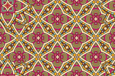 Mandala kusursuz desen. Hint elementleri