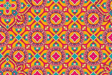 Mandala kusursuz desen. Hint elementleri