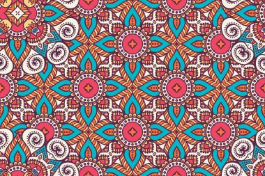 Mandala kusursuz desen. Hint elementleri