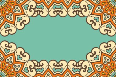 Mandala ile vektör İslami arkaplan