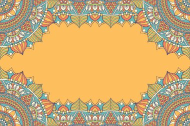 Mandala ile vektör İslami arkaplan