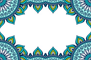 Mandala ile vektör İslami arkaplan