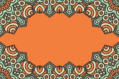 Mandala ile vektör İslami arkaplan