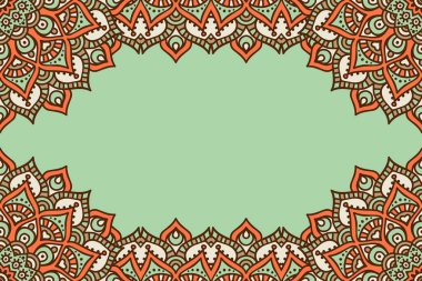 Mandala ile vektör İslami arkaplan