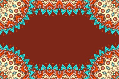 Mandala ile vektör İslami arkaplan